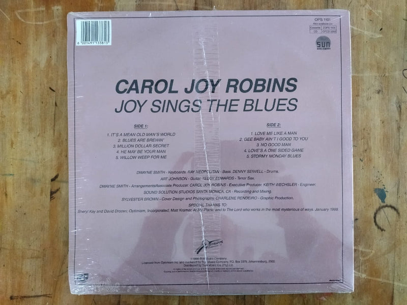 Carol Joy Robins - Joy Sings The Blues (RSA EX) Sealed