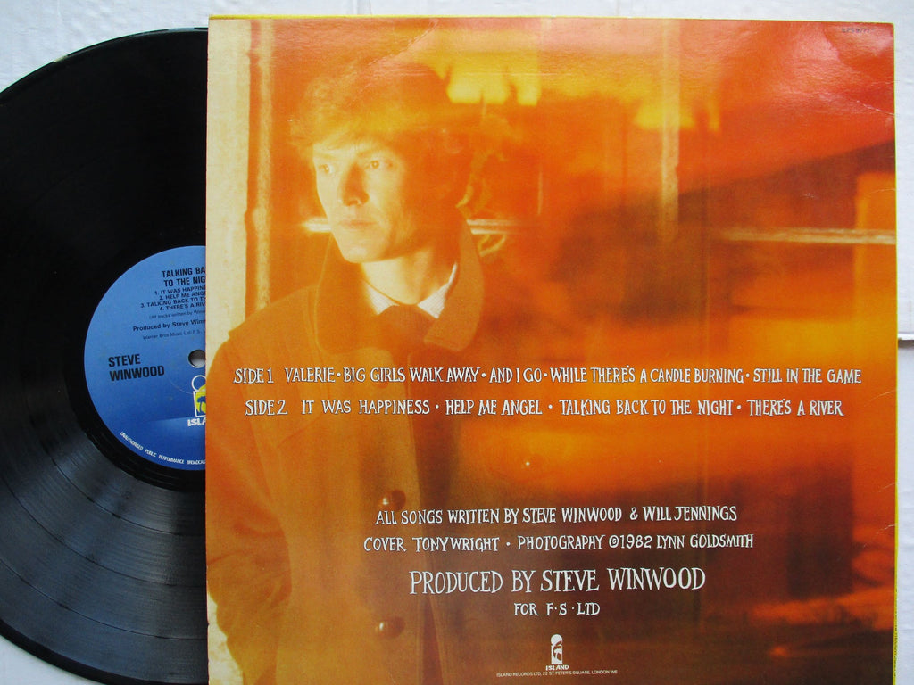 Steve Winwood Talking Back To The Night UK VG Khaya Records