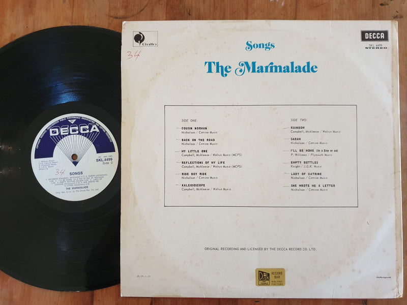 The Marmalade – Songs (RSA VG)