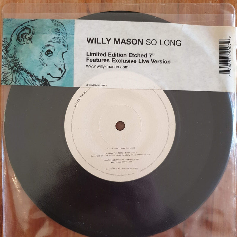 Willy Mason - So Long 7" (UK VG+) Etched