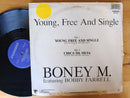 Boney M. Featuring Bobby Farrell – Young, Free And Single 12" (RSA VG)