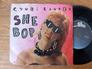 Cyndi Lauper - She Bop 7" (RSA VG)