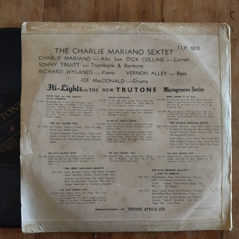 The Charles Mariano Sextet 10" (RSA VG)