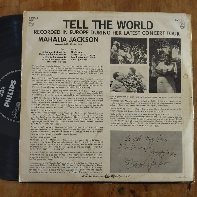 Mahalia Jackson – Tell The World (Holland VG)