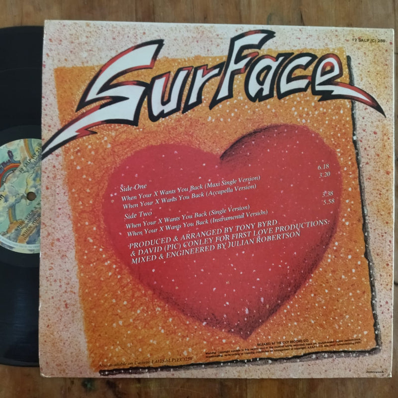 Surface - When Your X Wants You Back 12" (RSA VG+)