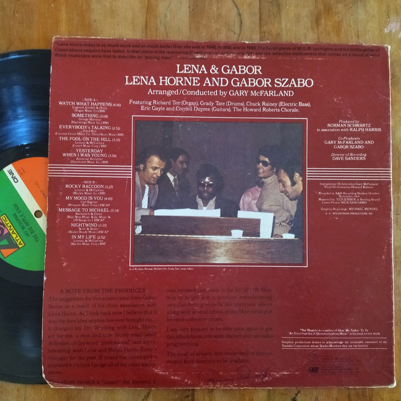 Lena Horne And Gabor Szabo – Lena & Gabor (USA VG+)