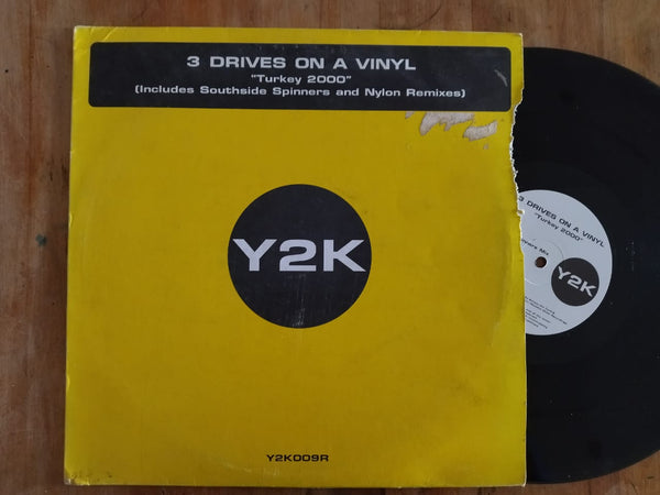3 Drives On A Vinyl – Turkey 2000 12" (UK VG+)