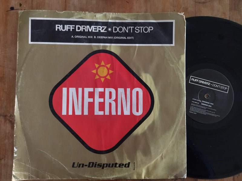 Ruff Driverz – Don't Stop 12" (UK VG)