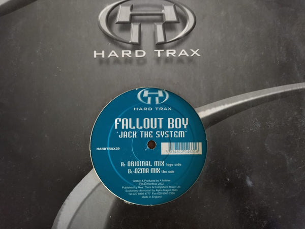 Fallout Boy – Jack The System 12" (UK VG)