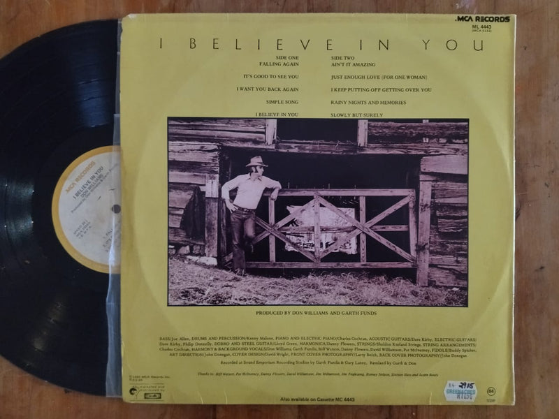 Don Williams - I Believe In You (RSA VG)