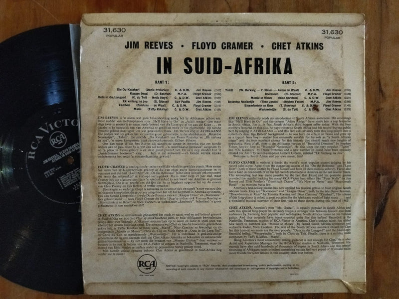 Jim Reeves Floyd Cramer & Chet Atkins - In Suid Afrika (RSA VG-)