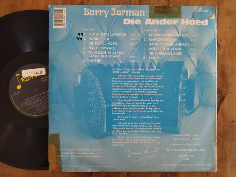 Barry Jarman - Die Ander Hoed (RSA VG+)