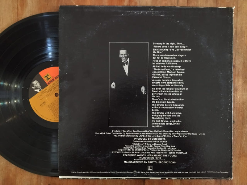 Frank Sinatra - The Main Event Live (USA VG+)