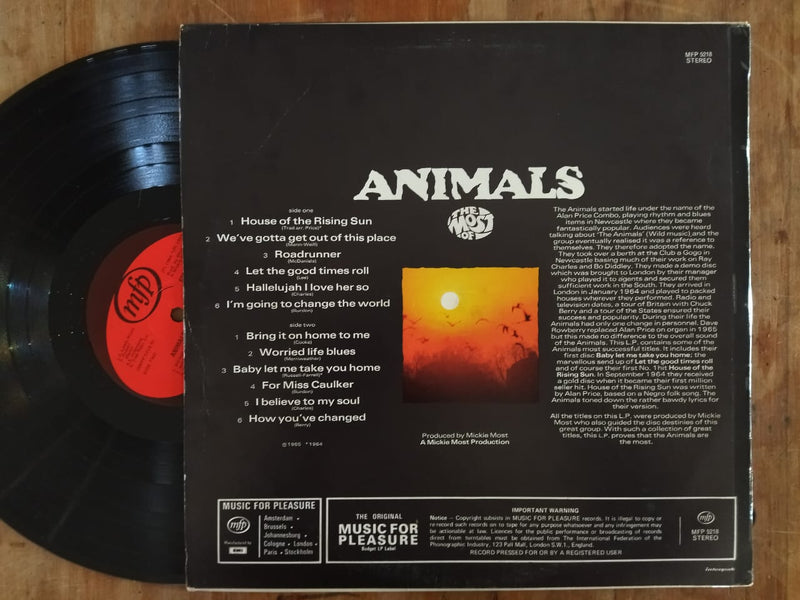 The Animals - The Most Of The Animals (RSA VG)