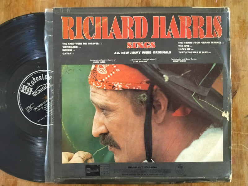 Richard Harris - The Yard Went On Forever (RSA VG)