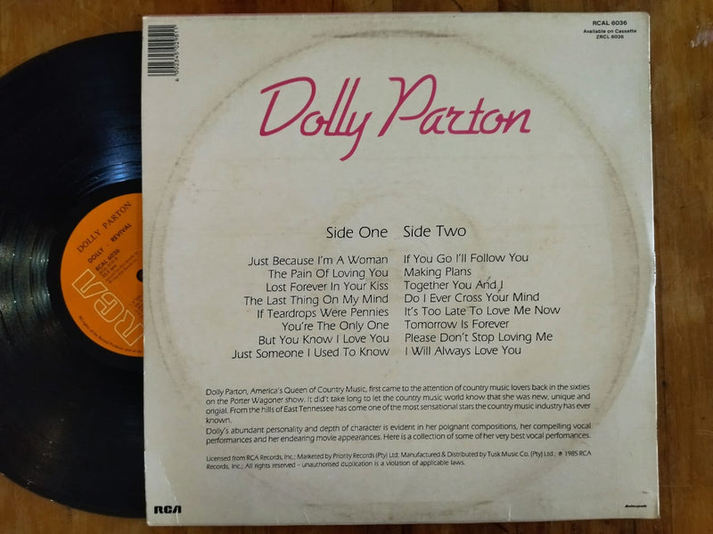 Dolly Parton - Dolly Revival (RSA VG)