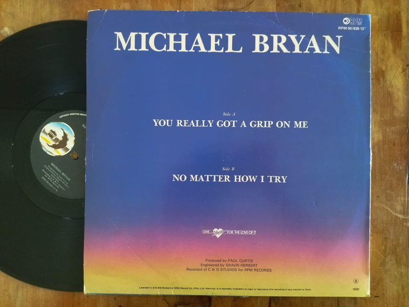 Michael Bryan  – You Really Got A Grip On Me 12" (RSA VG)