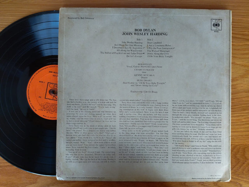 Bob Dylan – John Wesley Harding (UK VG-) Mono