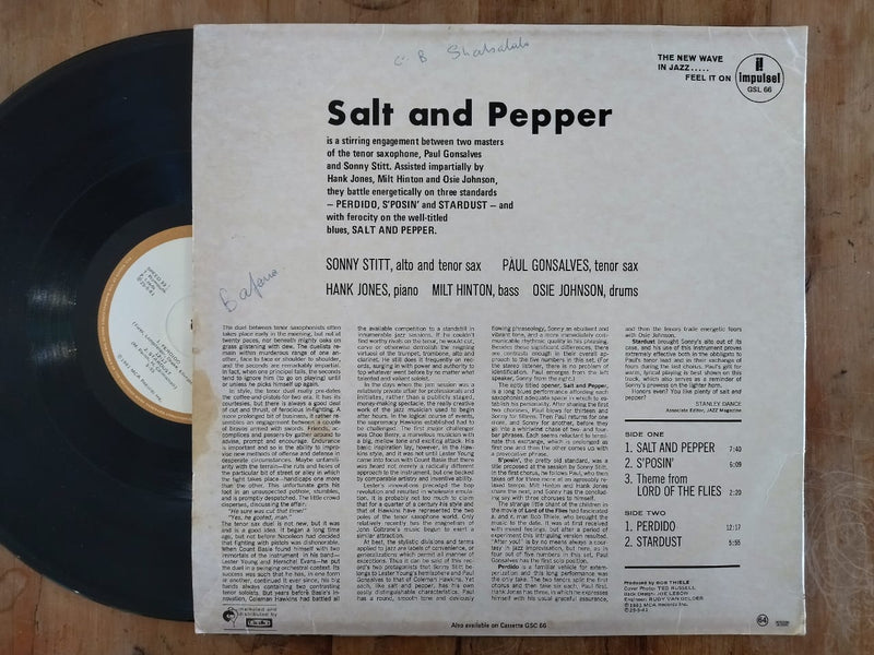 Sonny Stitt & Paul Gonsalves - Salt & Pepper (RSA VG)