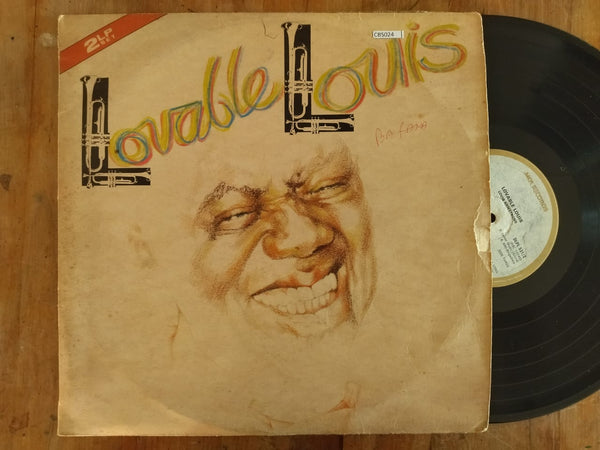 Louis Armstrong - Lovable Louis (Zim VG-) 2LP gatefold
