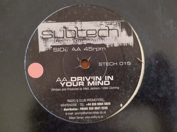 Subtech – City Lights / Driv'in In Your Mind 12" (UK VG)