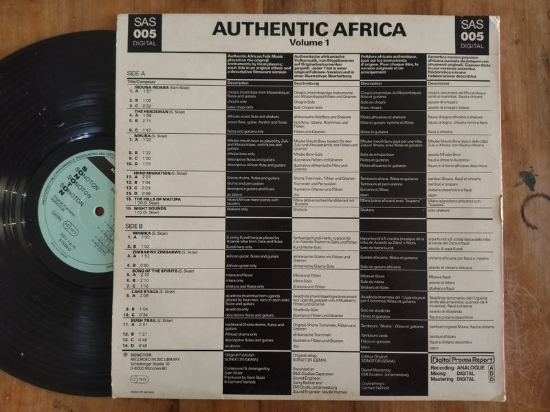 Sam Sklair – Authentic Africa Volume 1 (Germany VG+)