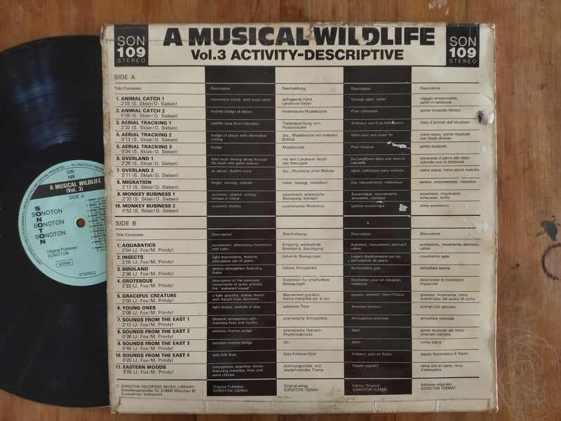 A Musical Wildlife - Vol. 3 Activity Descriptive Movements (Germany VG+)