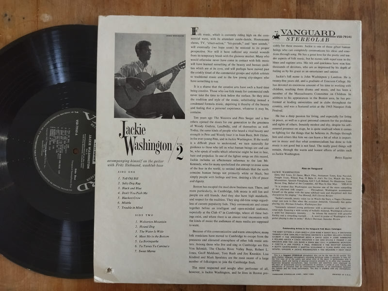 Jackie Washington – Jackie Washington / Vol.2 (USA VG)