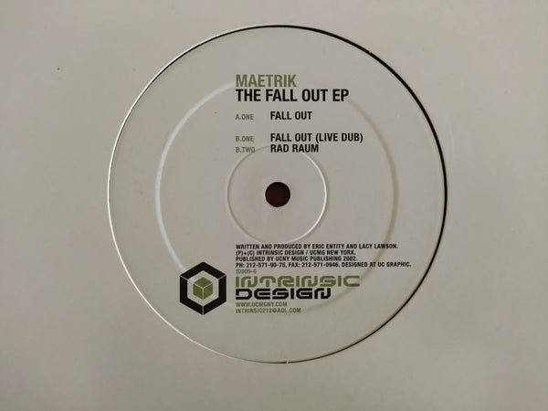 Maetrik - The Fall Out EP 12" (UK VG)