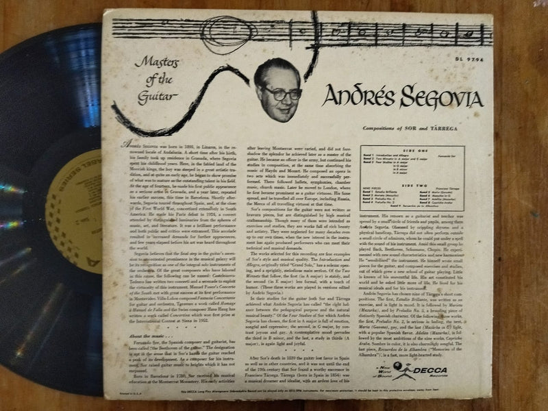 Andrés Segovia – Masters Of Guitar (USA VG)