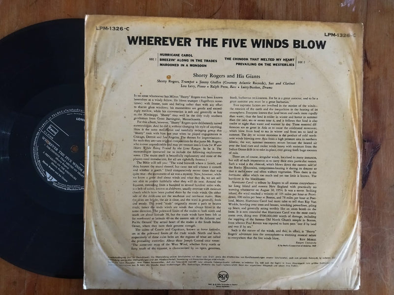 Shorty Rogers Quintet – Wherever The Five Winds Blow (USA VG)