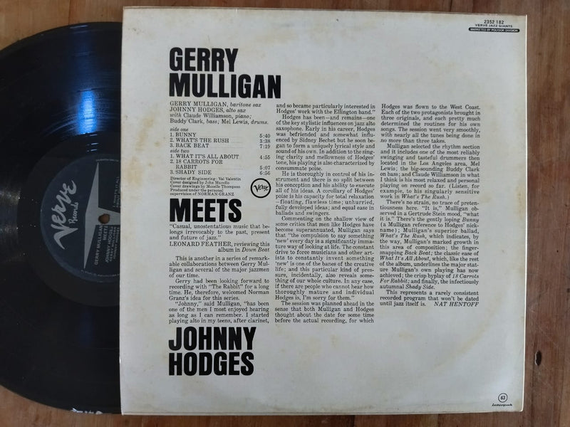 Gerry Mulligan Meets Johnny Hodges (RSA VG+)
