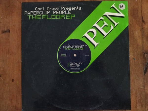 Carl Craig Presents Paperclip People – The Floor EP 12" (UK VG)