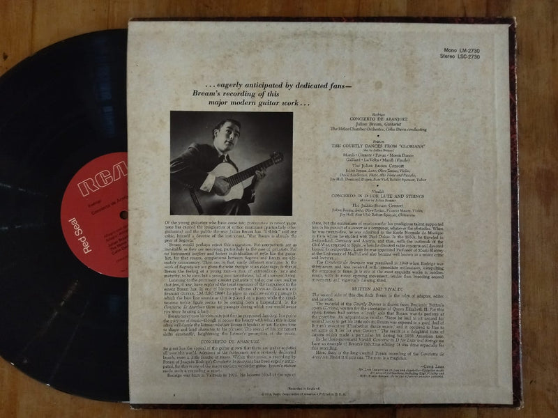 Julian Bream - The Courtly Dances From "Gloriana" (USA VG+)