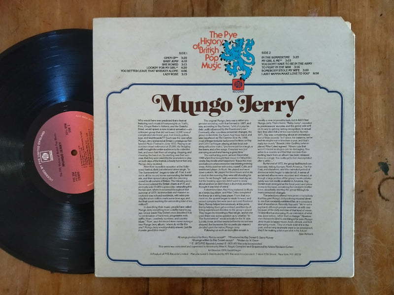 Mungo Jerry - The Pye history (UK VG+) Gatefold