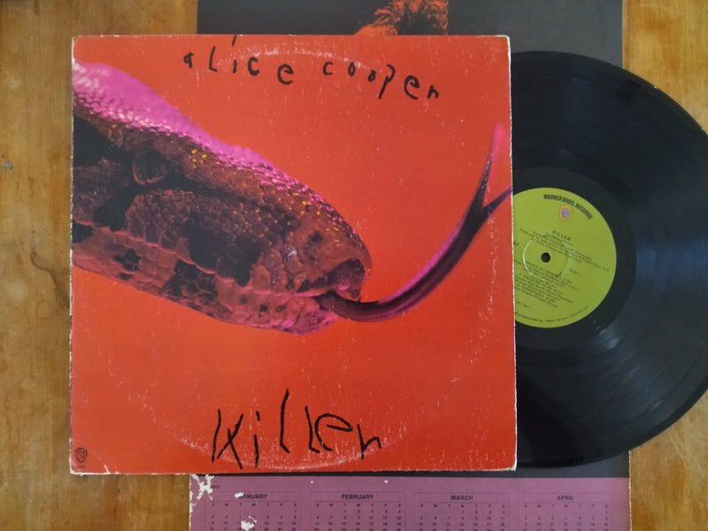 Alice Cooper – Killer (USA VG) With 1972 Calender