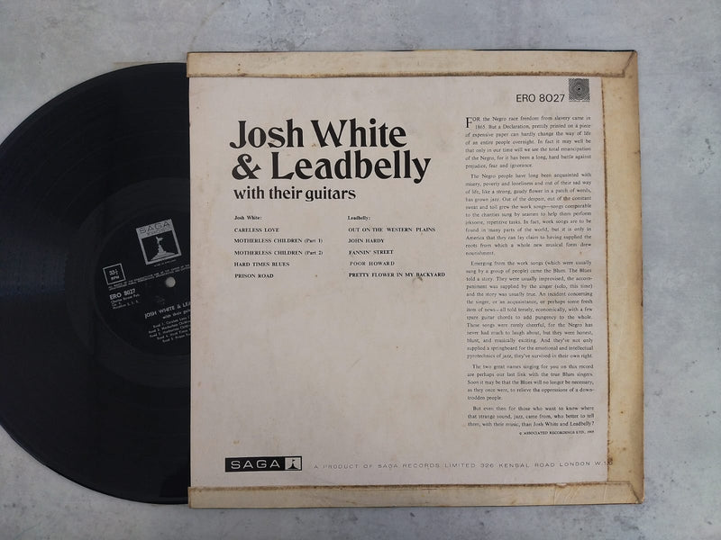 Josh White & Leadbelly - With Their Guitars (UK VG+)