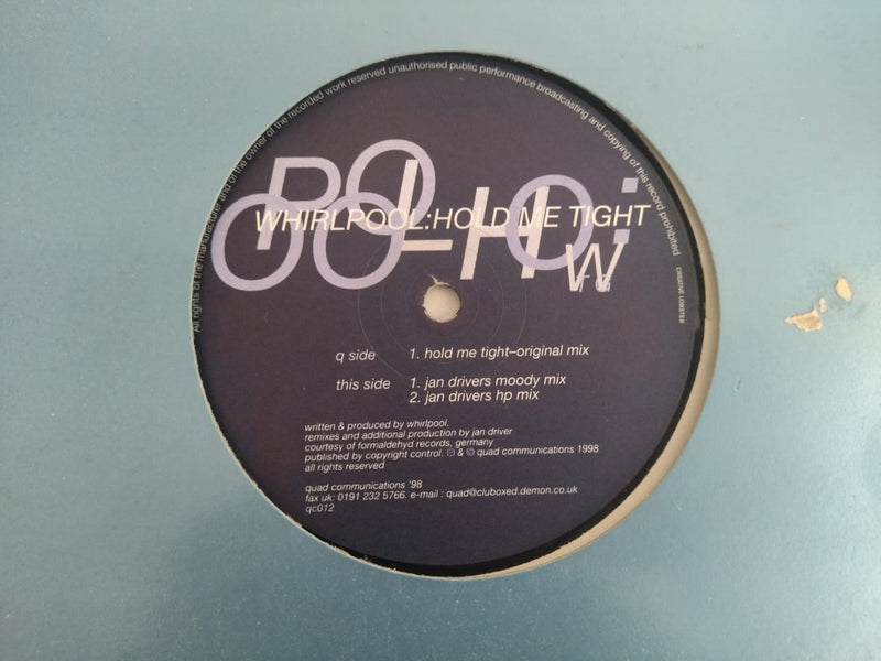Whirlpool – Hold Me Tight  12" (UK VG)