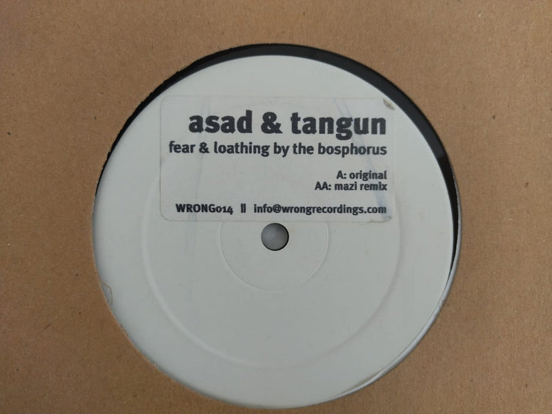 Asad & Tangun – Fear And Loathing By The Bosphorus 12" (UK VG+)