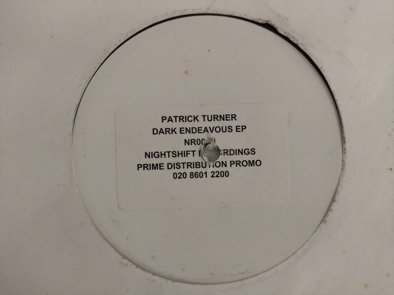 Patrick Turner – Dark Endeavours EP 12" (UK VG+)
