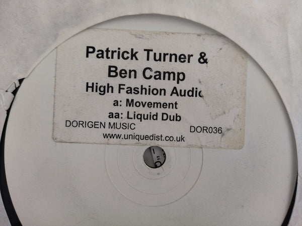 Patrick Turner & Ben Camp – High Fashion Audio EP 12" (UK VG)