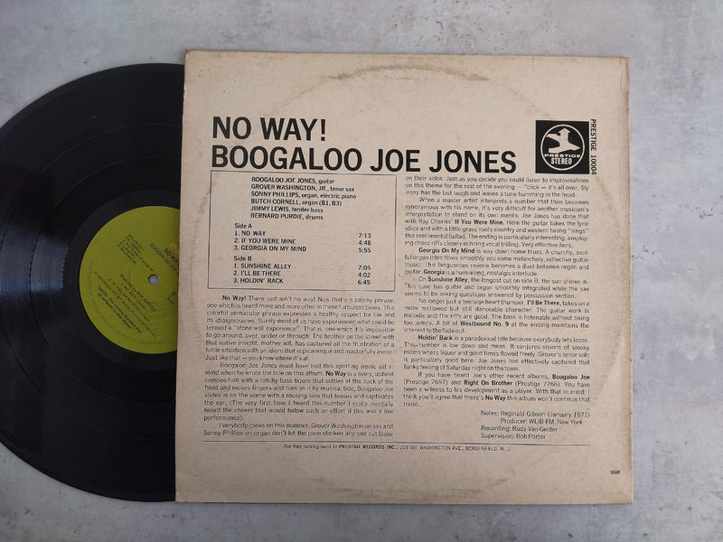 Boogaloo Joe Jones - No Way! (RSA VG+)