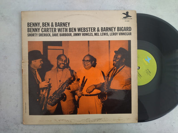Benny Carter With Ben Webster & Barney Bigard - Benny Ben & Barney (RSA VG+)