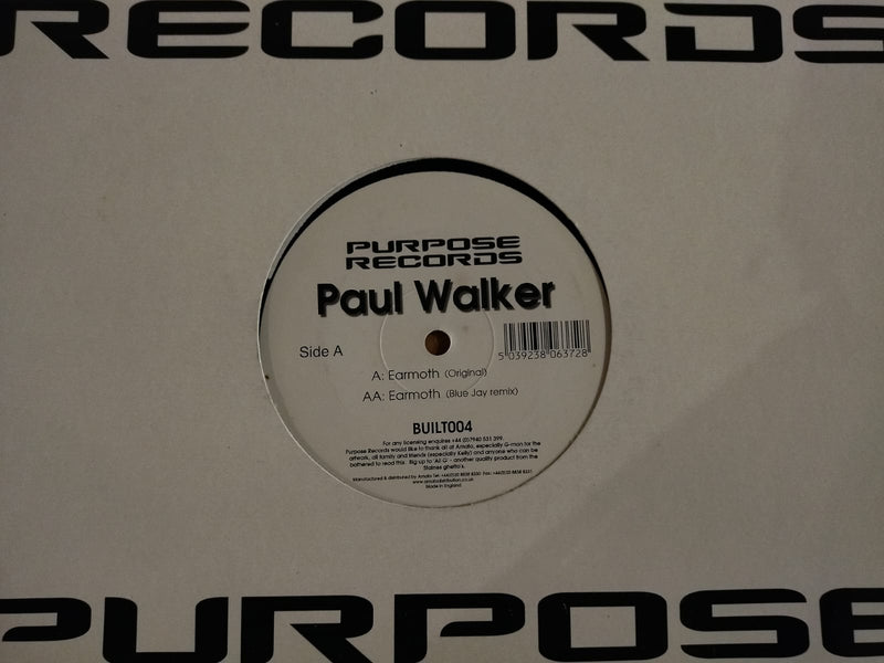 Paul Walker – Earmoth 12" (UK VG+)