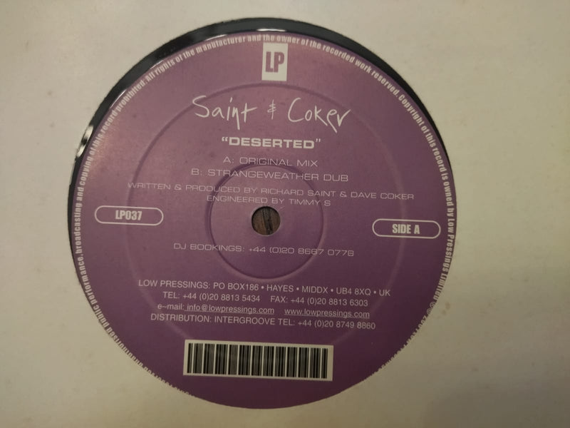 Saint & Coker – Deserted 12" (EU VG+)