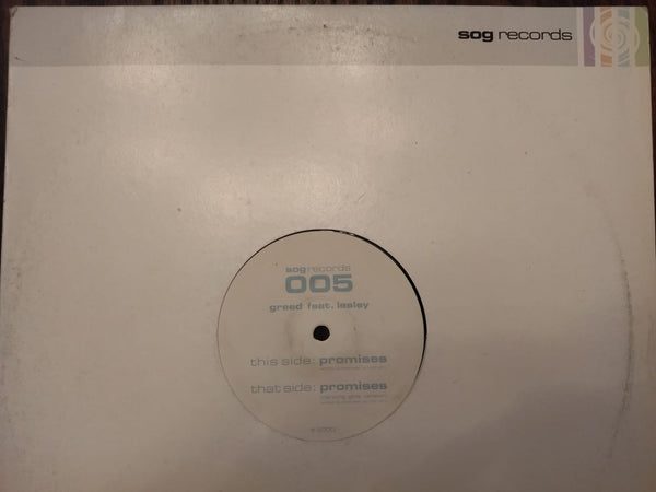 Greed Feat. Lesley – Promises 12" (EU VG)