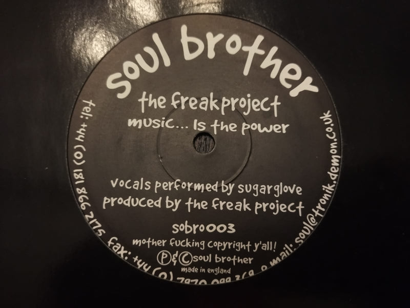 The Freak Project – Music... Is The Power 10" (EU VG+)