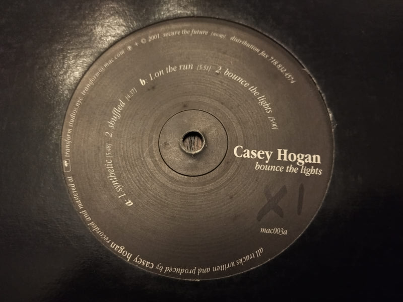 Casey Hogan – Bounce The Lights 12" (EU VG+)