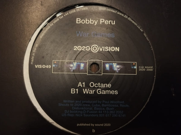 Bobby Peru – War Games 12" (UK VG+)