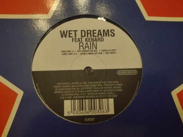 Wet Dreams Feat. Kenard – Rain 12" (UK VG)